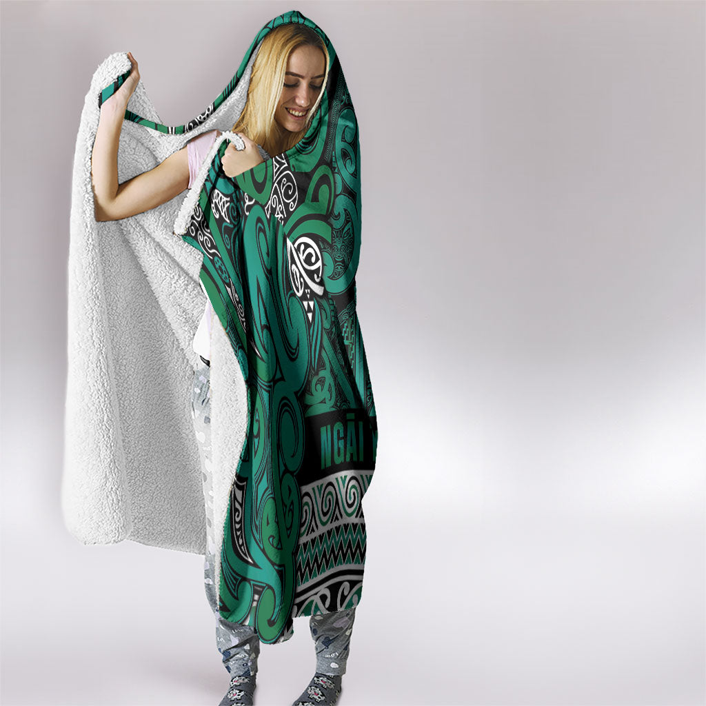 Aotearoa Iwi Ngai Tahu Hooded Blanket Maori Wharenui House Tribal Pattern