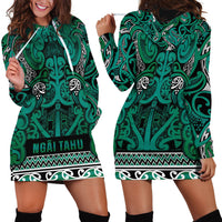 Aotearoa Iwi Ngai Tahu Hoodie Dress Maori Wharenui House Tribal Pattern