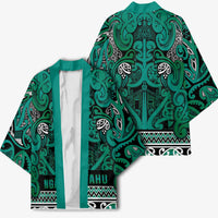 Aotearoa Iwi Ngai Tahu Kimono Maori Wharenui House Tribal Pattern