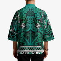 Aotearoa Iwi Ngai Tahu Kimono Maori Wharenui House Tribal Pattern