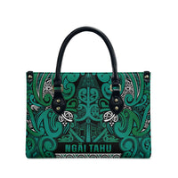 Aotearoa Iwi Ngai Tahu Leather Bag Maori Wharenui House Tribal Pattern