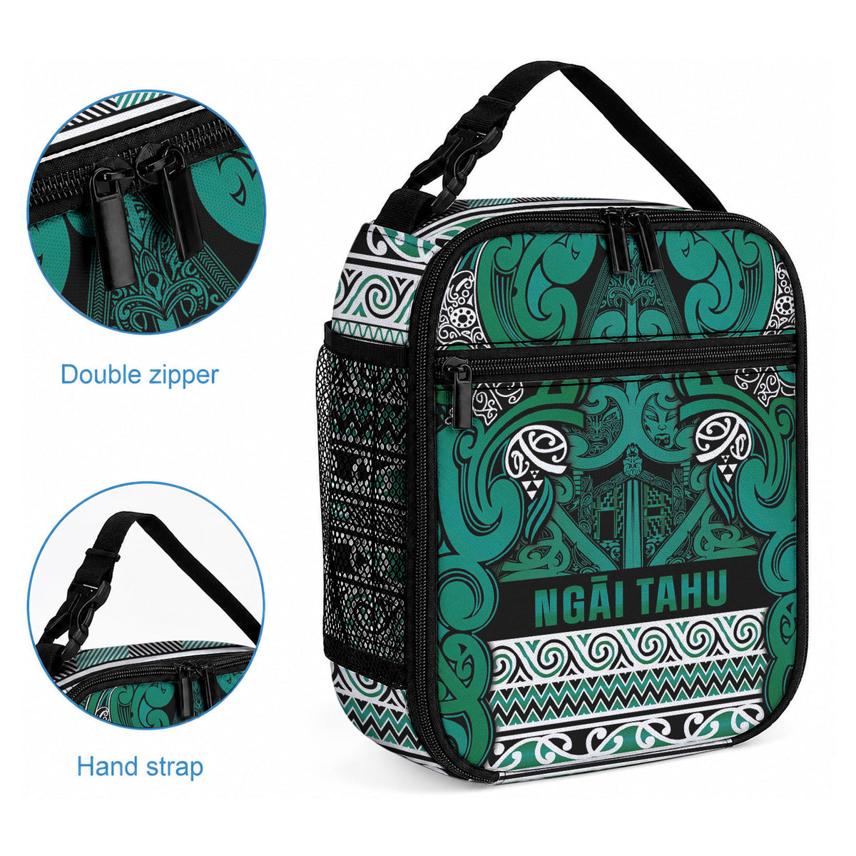 Aotearoa Iwi Ngai Tahu Lunch Bag Maori Wharenui House Tribal Pattern