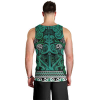 Aotearoa Iwi Ngai Tahu Men Tank Top Maori Wharenui House Tribal Pattern