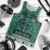 Aotearoa Iwi Ngai Tahu Men Tank Top Maori Wharenui House Tribal Pattern