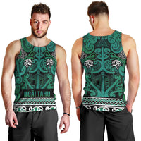 Aotearoa Iwi Ngai Tahu Men Tank Top Maori Wharenui House Tribal Pattern