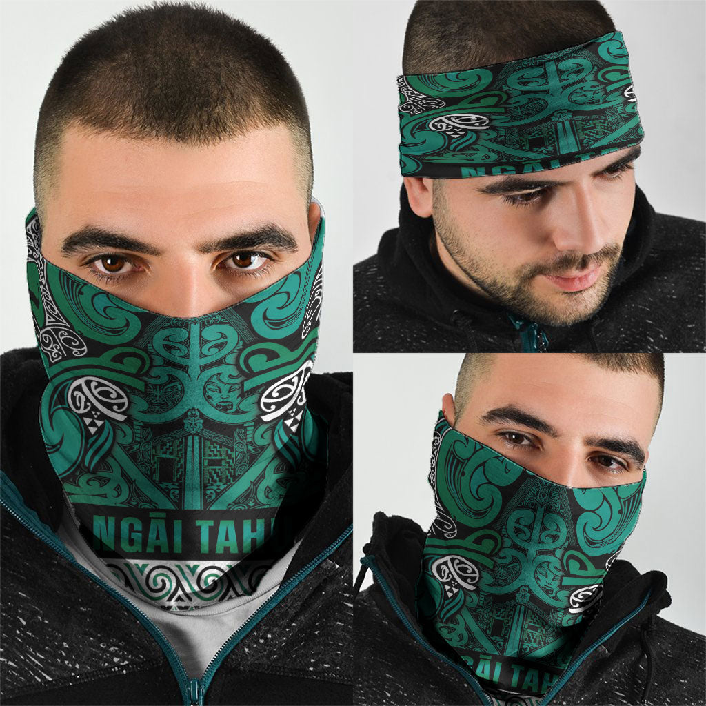Aotearoa Iwi Ngai Tahu Neck Gaiter Maori Wharenui House Tribal Pattern