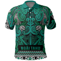 Aotearoa Iwi Ngai Tahu Polo Shirt Maori Wharenui House Tribal Pattern