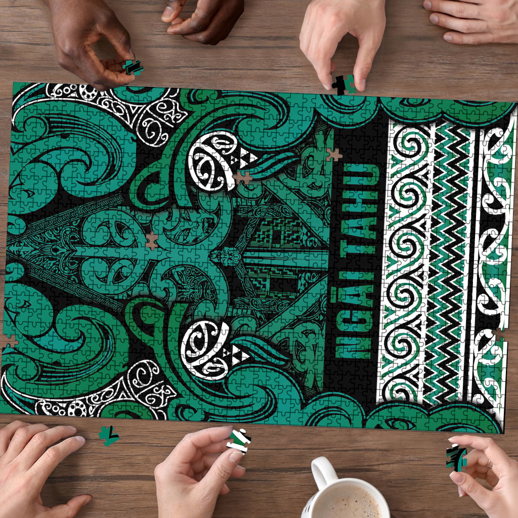 Aotearoa Iwi Ngai Tahu Puzzle Maori Wharenui House Tribal Pattern