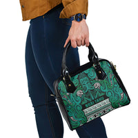 Aotearoa Iwi Ngai Tahu Shoulder Handbag Maori Wharenui House Tribal Pattern