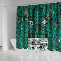 Aotearoa Iwi Ngai Tahu Shower Curtain Maori Wharenui House Tribal Pattern