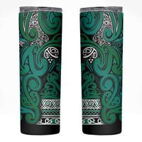 Aotearoa Iwi Ngai Tahu Skinny Tumbler Maori Wharenui House Tribal Pattern