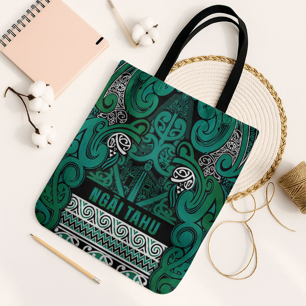 Aotearoa Iwi Ngai Tahu Tote Bag Maori Wharenui House Tribal Pattern