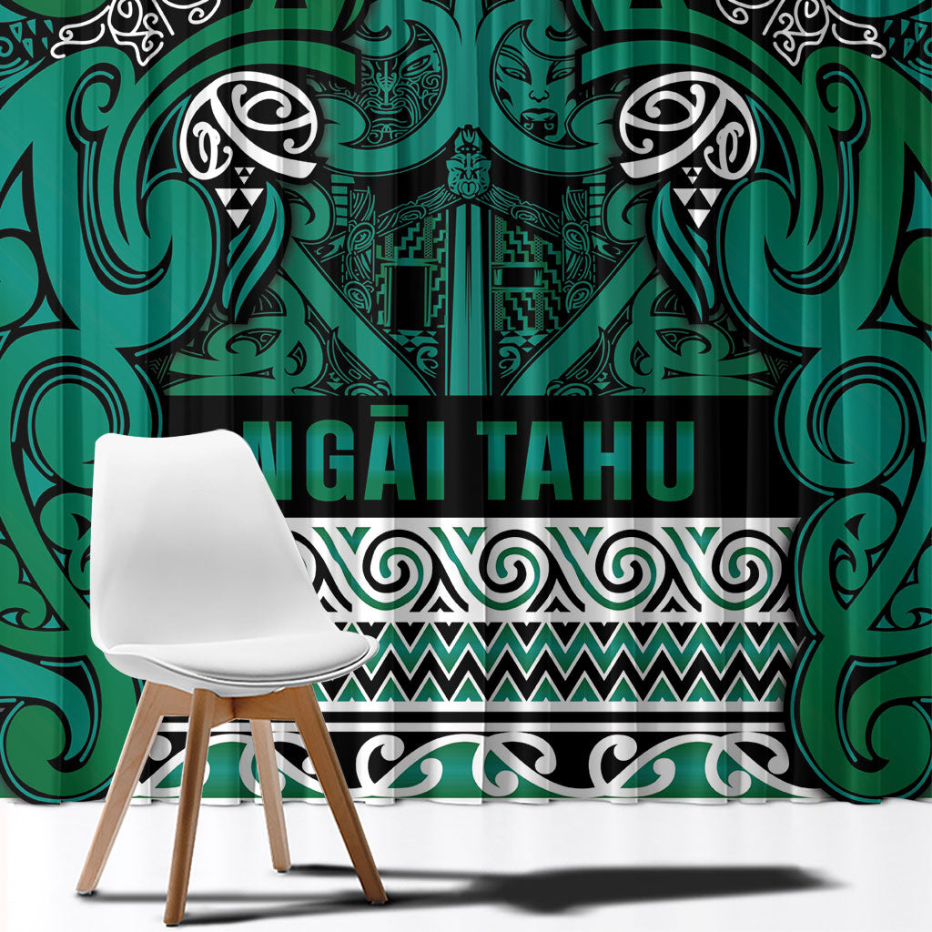 Aotearoa Iwi Ngai Tahu Window Curtain Maori Wharenui House Tribal Pattern