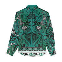 Aotearoa Iwi Ngai Tahu Women Casual Shirt Maori Wharenui House Tribal Pattern