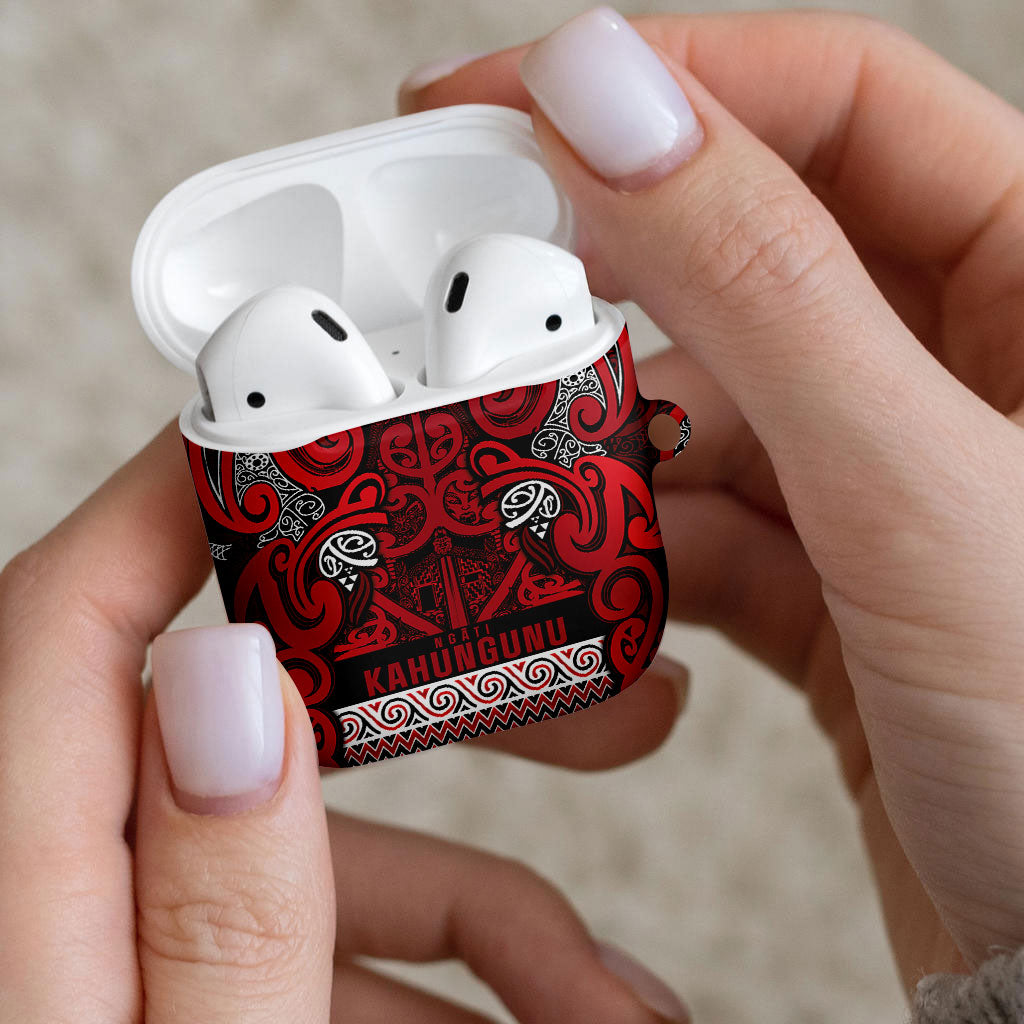 Aotearoa Iwi Ngati Kahungunu AirPods Case Maori Wharenui House Tribal Pattern