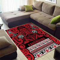 Aotearoa Iwi Ngati Kahungunu Area Rug Maori Wharenui House Tribal Pattern