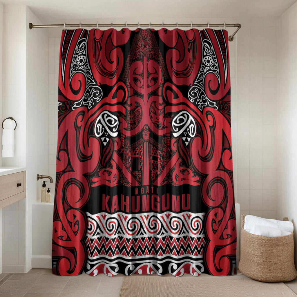 Aotearoa Iwi Ngati Kahungunu Bathroom Set Maori Wharenui House Tribal Pattern