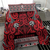 Aotearoa Iwi Ngati Kahungunu Bedding Set Maori Wharenui House Tribal Pattern