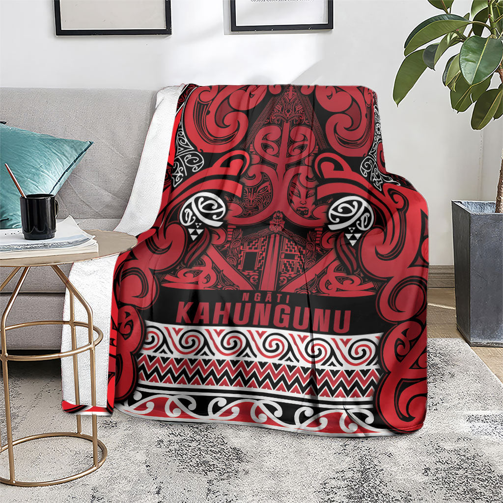 Aotearoa Iwi Ngati Kahungunu Blanket Maori Wharenui House Tribal Pattern