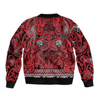 Aotearoa Iwi Ngati Kahungunu Bomber Jacket Maori Wharenui House Tribal Pattern
