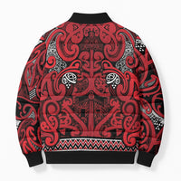 Aotearoa Iwi Ngati Kahungunu Bomber Puffer Jacket Maori Wharenui House Tribal Pattern
