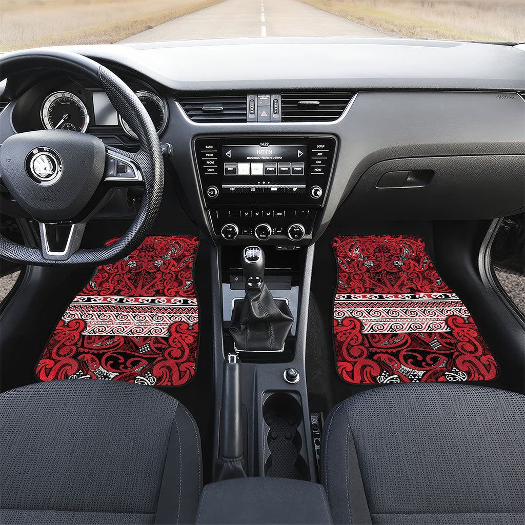 Aotearoa Iwi Ngati Kahungunu Car Mats Maori Wharenui House Tribal Pattern