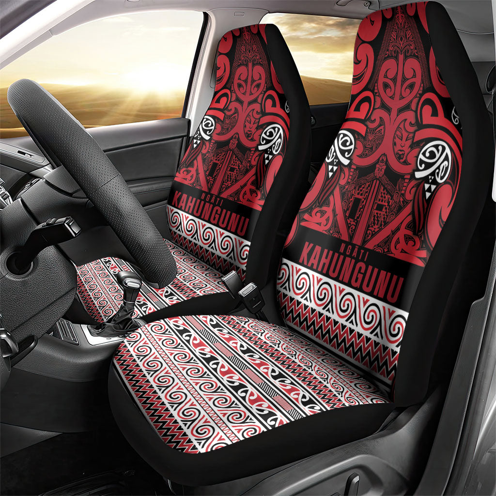 Aotearoa Iwi Ngati Kahungunu Car Seat Cover Maori Wharenui House Tribal Pattern
