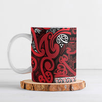 Aotearoa Iwi Ngati Kahungunu Ceramic Mug Maori Wharenui House Tribal Pattern