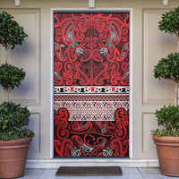 Aotearoa Iwi Ngati Kahungunu Door Cover Maori Wharenui House Tribal Pattern