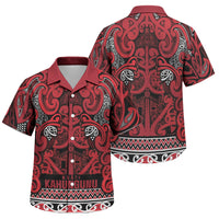 Aotearoa Iwi Ngati Kahungunu Family Matching Puletasi and Hawaiian Shirt Maori Wharenui House Tribal Pattern