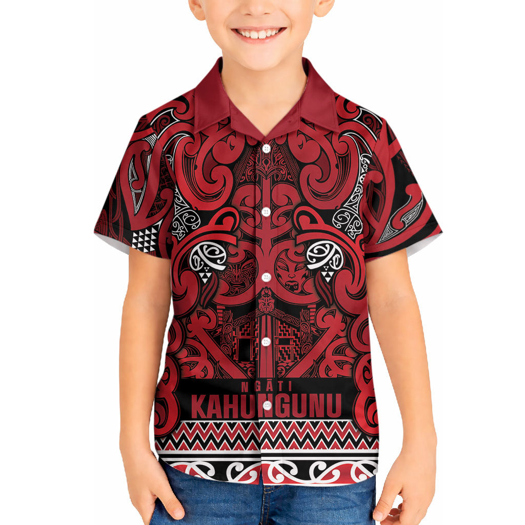 Aotearoa Iwi Ngati Kahungunu Hawaiian Shirt Maori Wharenui House Tribal Pattern