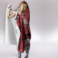 Aotearoa Iwi Ngati Kahungunu Hooded Blanket Maori Wharenui House Tribal Pattern