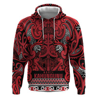 Aotearoa Iwi Ngati Kahungunu Hoodie Maori Wharenui House Tribal Pattern
