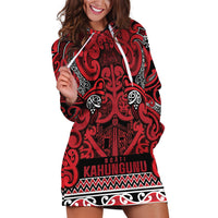 Aotearoa Iwi Ngati Kahungunu Hoodie Dress Maori Wharenui House Tribal Pattern