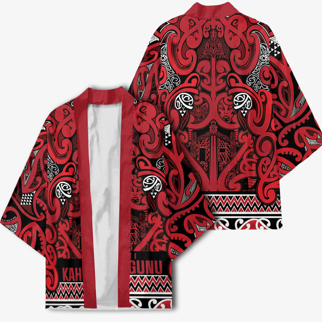 Aotearoa Iwi Ngati Kahungunu Kimono Maori Wharenui House Tribal Pattern