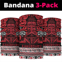 Aotearoa Iwi Ngati Kahungunu Neck Gaiter Maori Wharenui House Tribal Pattern