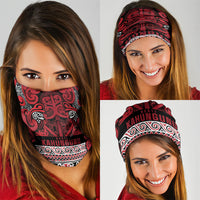 Aotearoa Iwi Ngati Kahungunu Neck Gaiter Maori Wharenui House Tribal Pattern