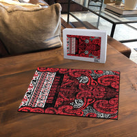 Aotearoa Iwi Ngati Kahungunu Puzzle Maori Wharenui House Tribal Pattern