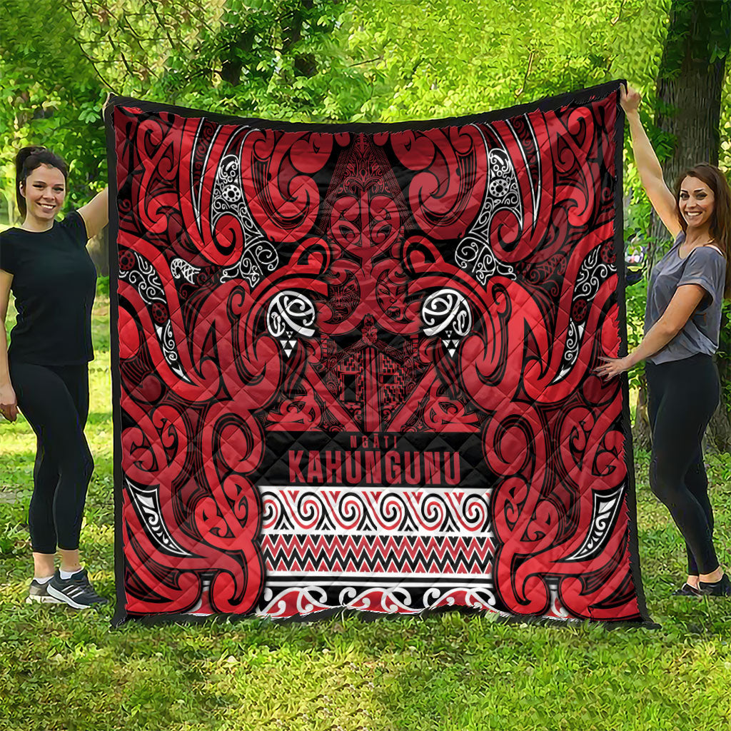 Aotearoa Iwi Ngati Kahungunu Quilt Maori Wharenui House Tribal Pattern