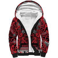 Aotearoa Iwi Ngati Kahungunu Sherpa Hoodie Maori Wharenui House Tribal Pattern