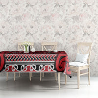Aotearoa Iwi Ngati Kahungunu Tablecloth Maori Wharenui House Tribal Pattern