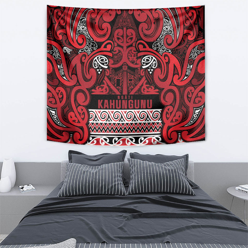 Aotearoa Iwi Ngati Kahungunu Tapestry Maori Wharenui House Tribal Pattern