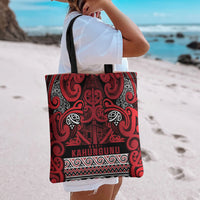 Aotearoa Iwi Ngati Kahungunu Tote Bag Maori Wharenui House Tribal Pattern