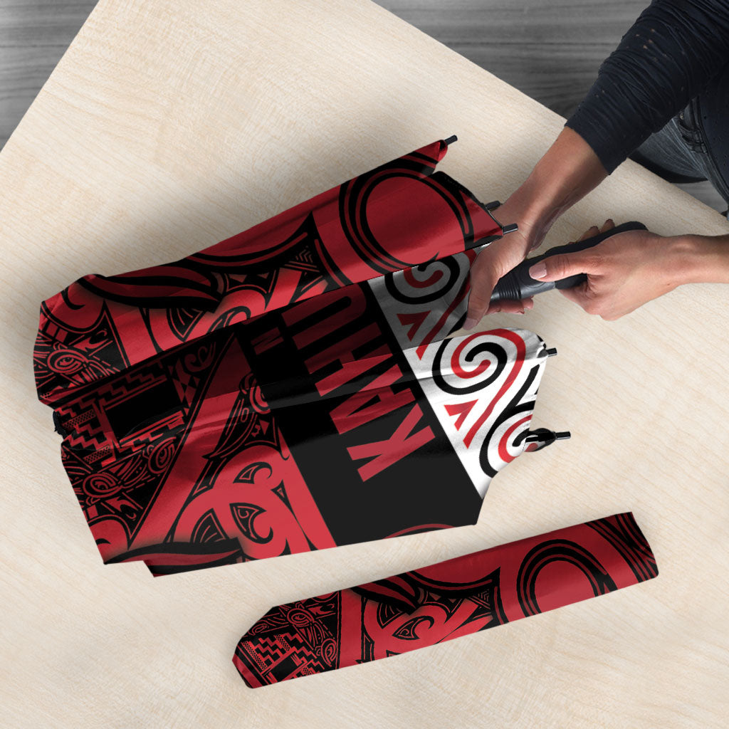 Aotearoa Iwi Ngati Kahungunu Umbrella Maori Wharenui House Tribal Pattern