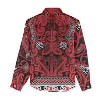 Aotearoa Iwi Ngati Kahungunu Women Casual Shirt Maori Wharenui House Tribal Pattern