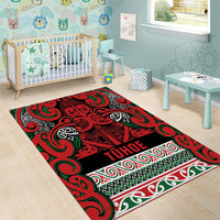 Aotearoa Iwi Tuhoe Area Rug Maori Wharenui House Tribal Pattern