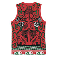 Aotearoa Iwi Tuhoe Basketball Jersey Maori Wharenui House Tribal Pattern
