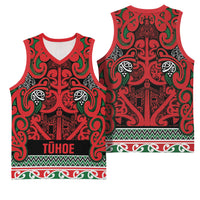 Aotearoa Iwi Tuhoe Basketball Jersey Maori Wharenui House Tribal Pattern