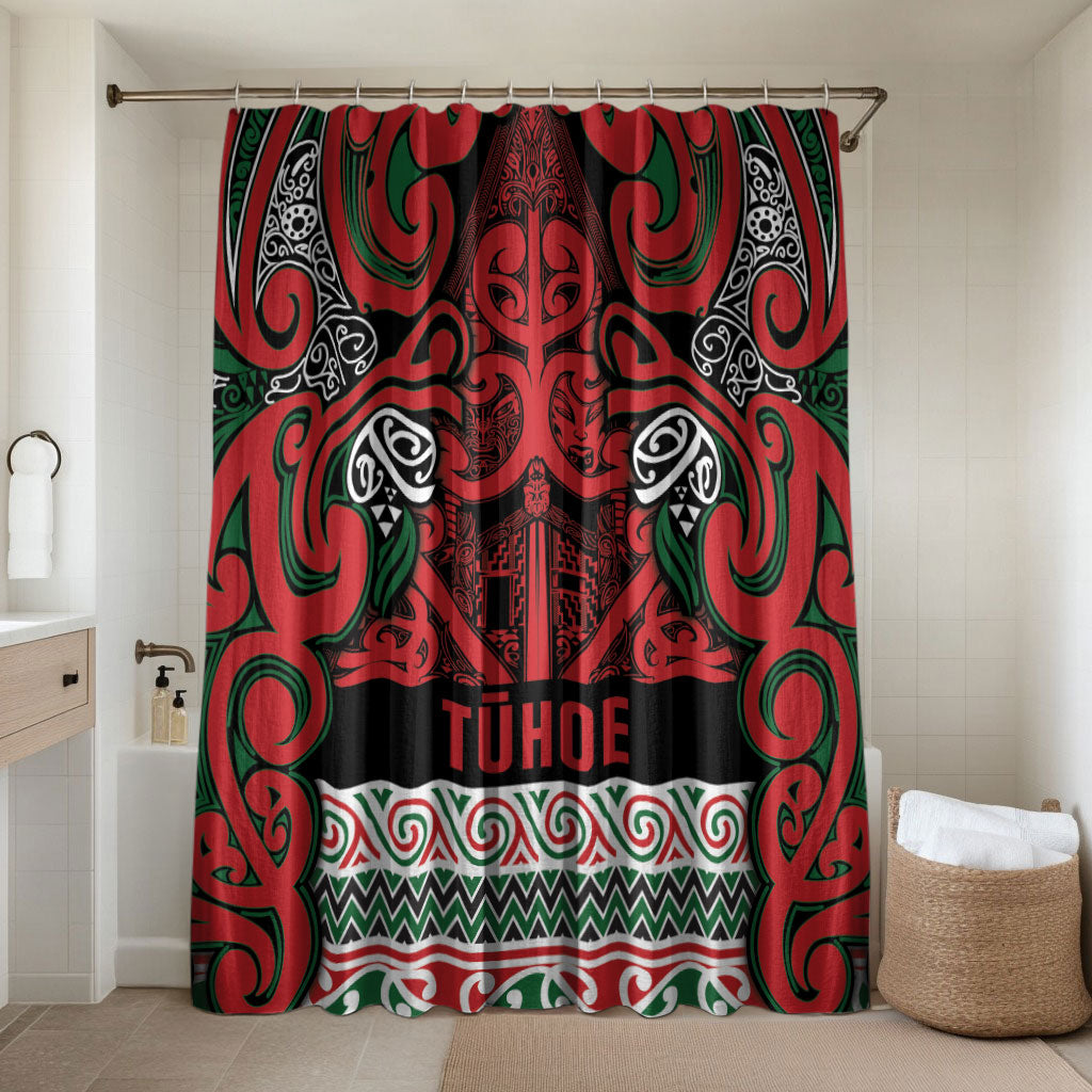 Aotearoa Iwi Tuhoe Bathroom Set Maori Wharenui House Tribal Pattern