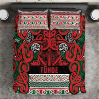 Aotearoa Iwi Tuhoe Bedding Set Maori Wharenui House Tribal Pattern